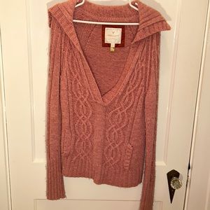 American Eagle Dusty Pink Sweater